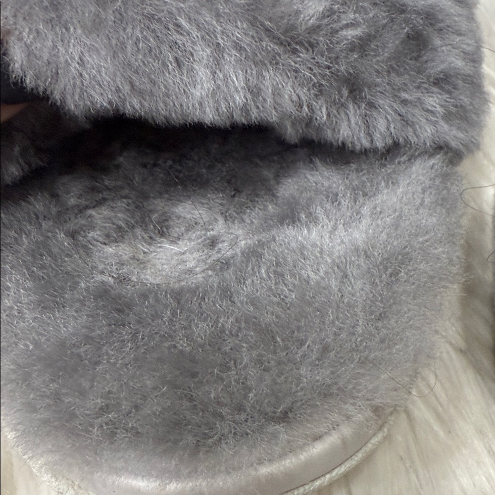 MOU Lambswool Slingback Sandals - Picture 7 of 10